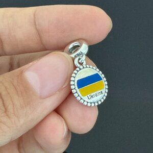 Pandora Ukraine Flag  Exclusive Charm